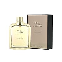 Vista 3 de Jaguar Classic Gold Eau de Toilette Spray para hombre, 3.4 onzas
