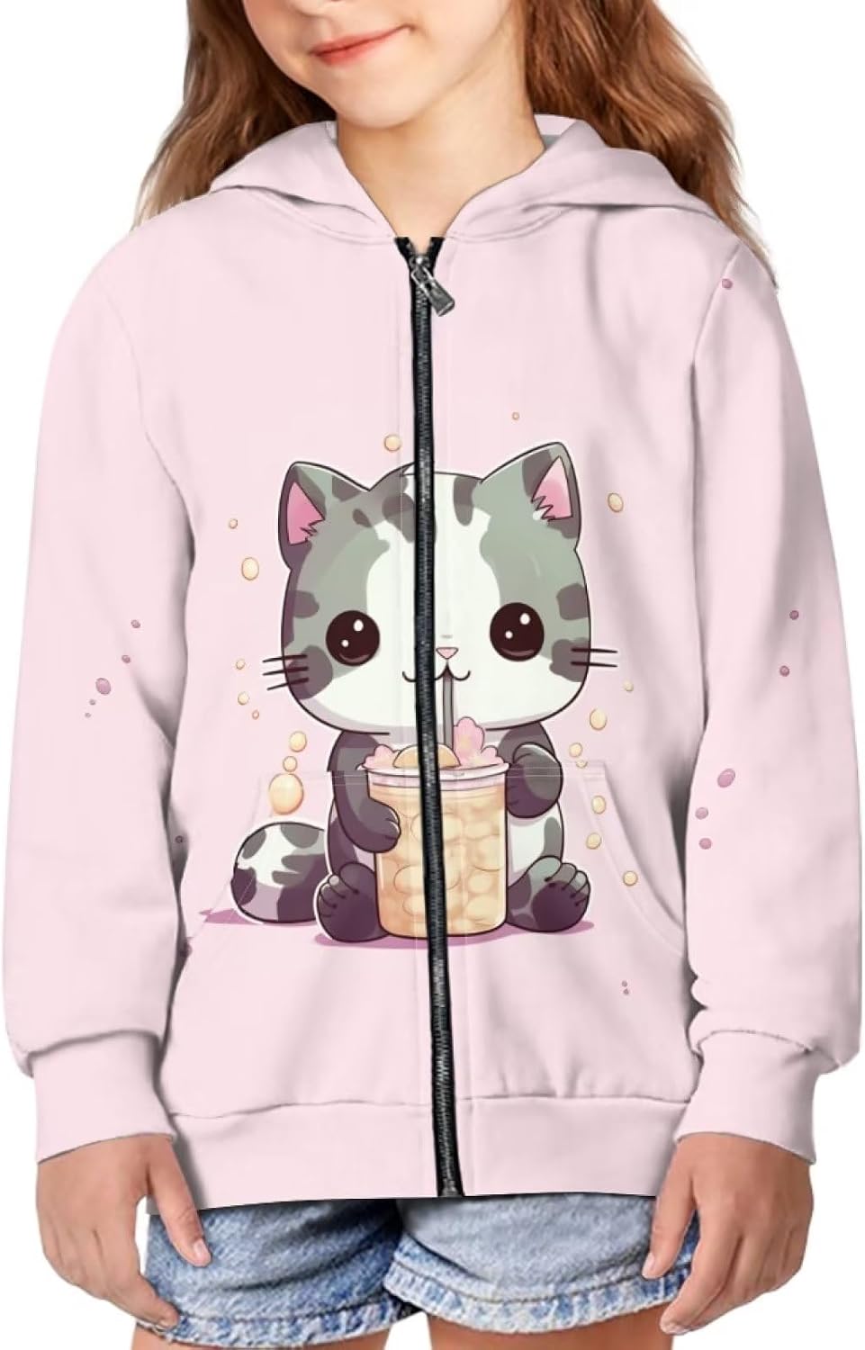 Yuuxorilu Girls Hoodie Kids Clothes Cute Sweatshirt Long