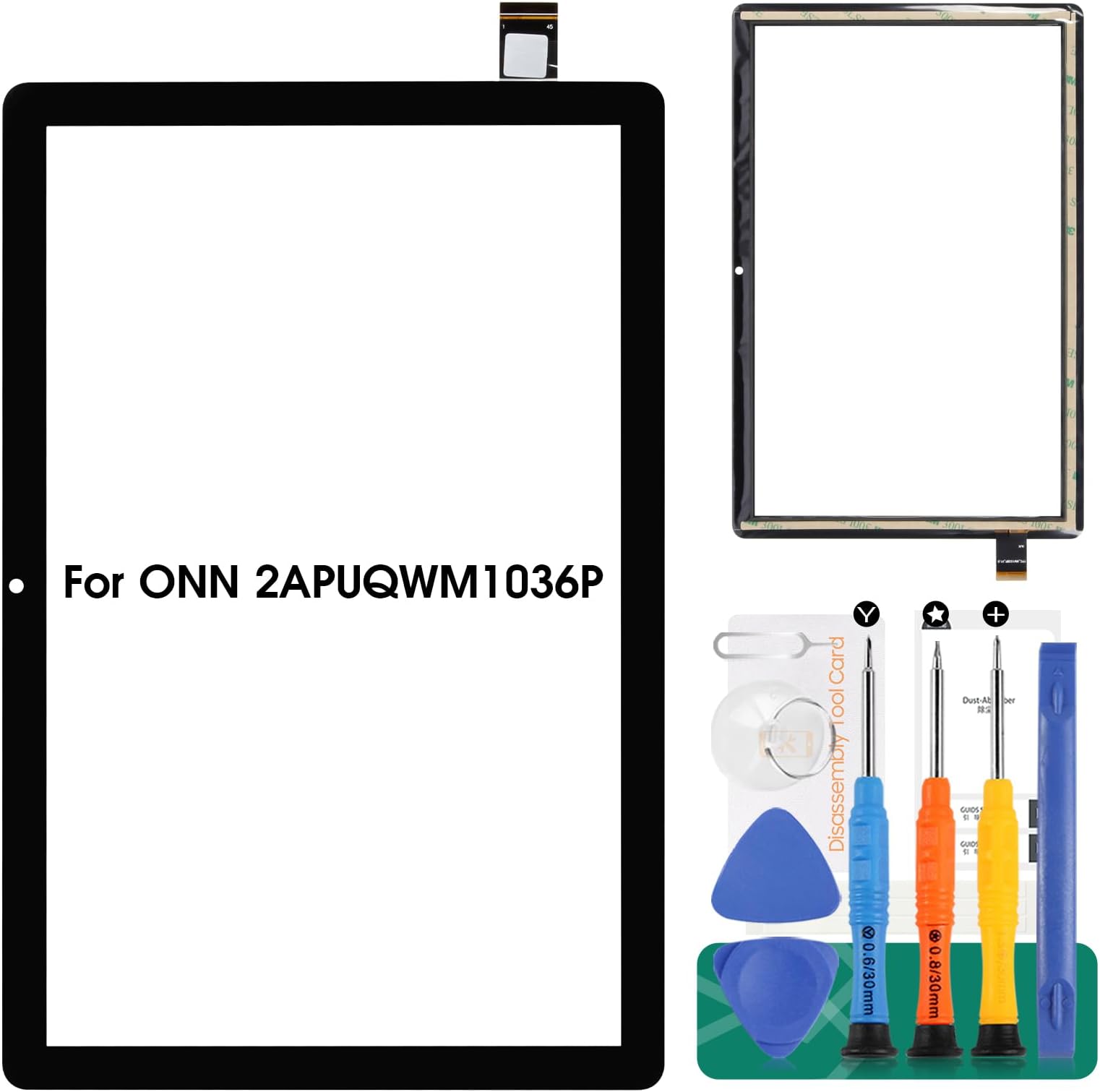 LXun Upgraded New Touch Screen Glass Replacement for Onn 10