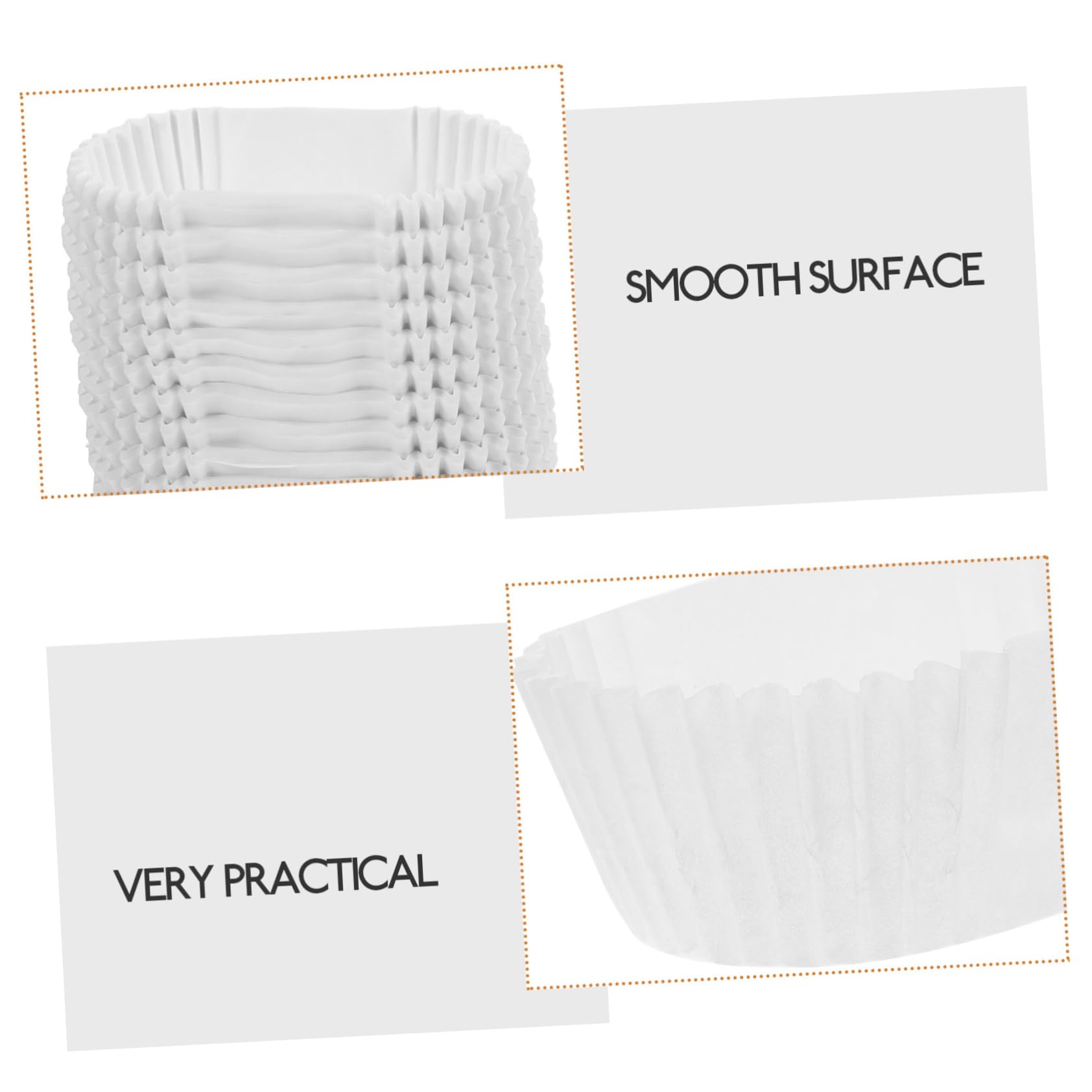 PRETYZOOM 4 Stück Fettdichte Cupcake Förmchen Papier Backförmchen Mini Cupcake Förmchen Brotpapier Tablett Cupcake Hochzeits Pfannen Süßigkeiten