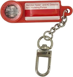 Solenoid Tester, AC/DC Coil Tester For Magnetic Field And Rotation Detection Of Heating Pump Or Oil Burner Solenoid Valve, Portable Red Design