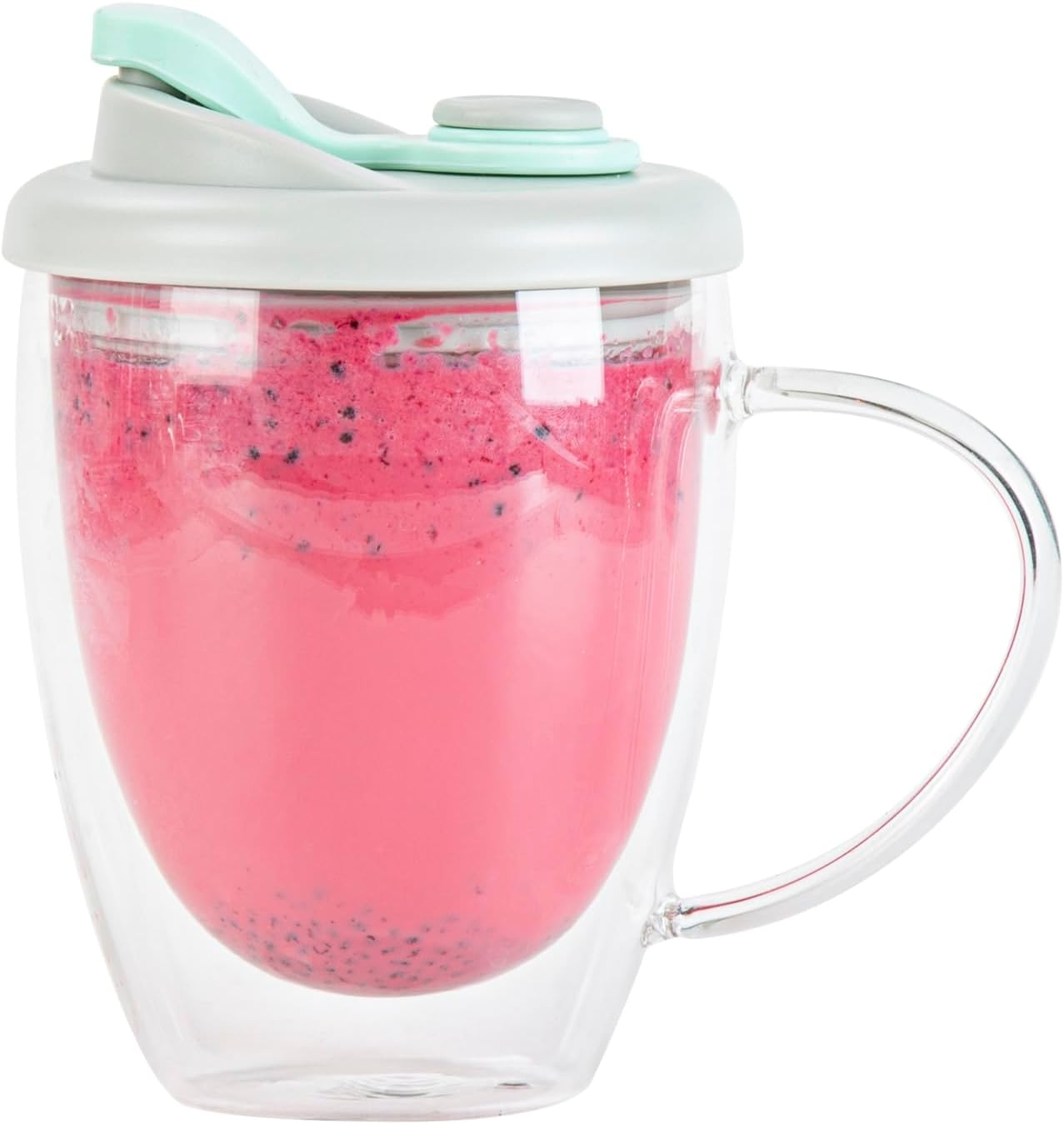 Restaurantware - Forma Professional 11.8 Ounce Insulated Travel Mug With Handle, 1 Double Wall Coffee Mug - Includes Lid, Reusable, Clear Borosilicate Glass Tumbler, Dishwashable, Microwavable - Image 11