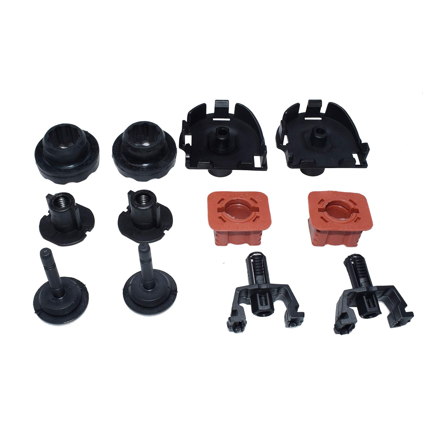 Kit di montaggio staffa radiatore superiore adatto per Mercedes W117 W156 W167 W169 W172 W176 W204 W205 W211 2115040059, 1695040114, 2045040514, 2035040014, 2035040014. 2