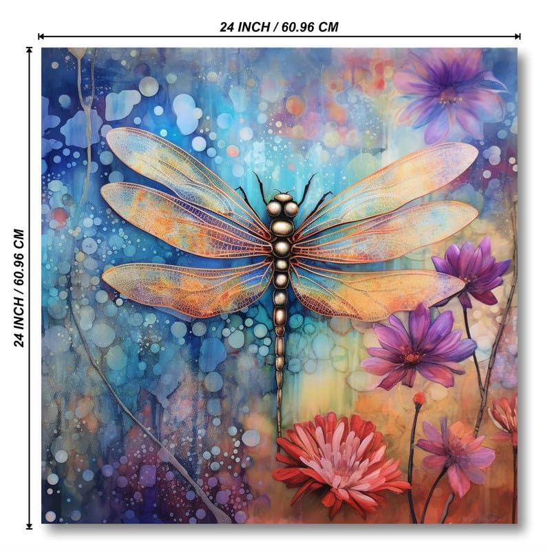 Image of SAF paintings Wooden Framed Butterfly Canvas Wall Painting for Home Decor And Office||For Bedroom,Living Room Home wall and Office Interior 24X24Inch and Office CR-265