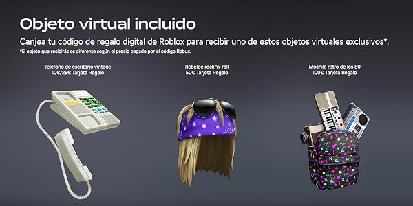 Una tarjeta regalo digital de Roblox con el logotipo oficial y la cantidad de 800 Robux, disponible para canjear en varias plataformas de juego.