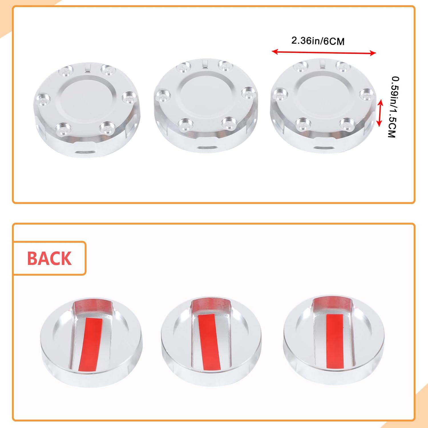 Aunginsy Center Console Air Conditioner Switch Button Knob Trim Cover Compatible with Toyota FJ Cruiser 2007-2021 Car A/C Heater Climate Temperature Control Switch Knob Decorative Cover Accessories