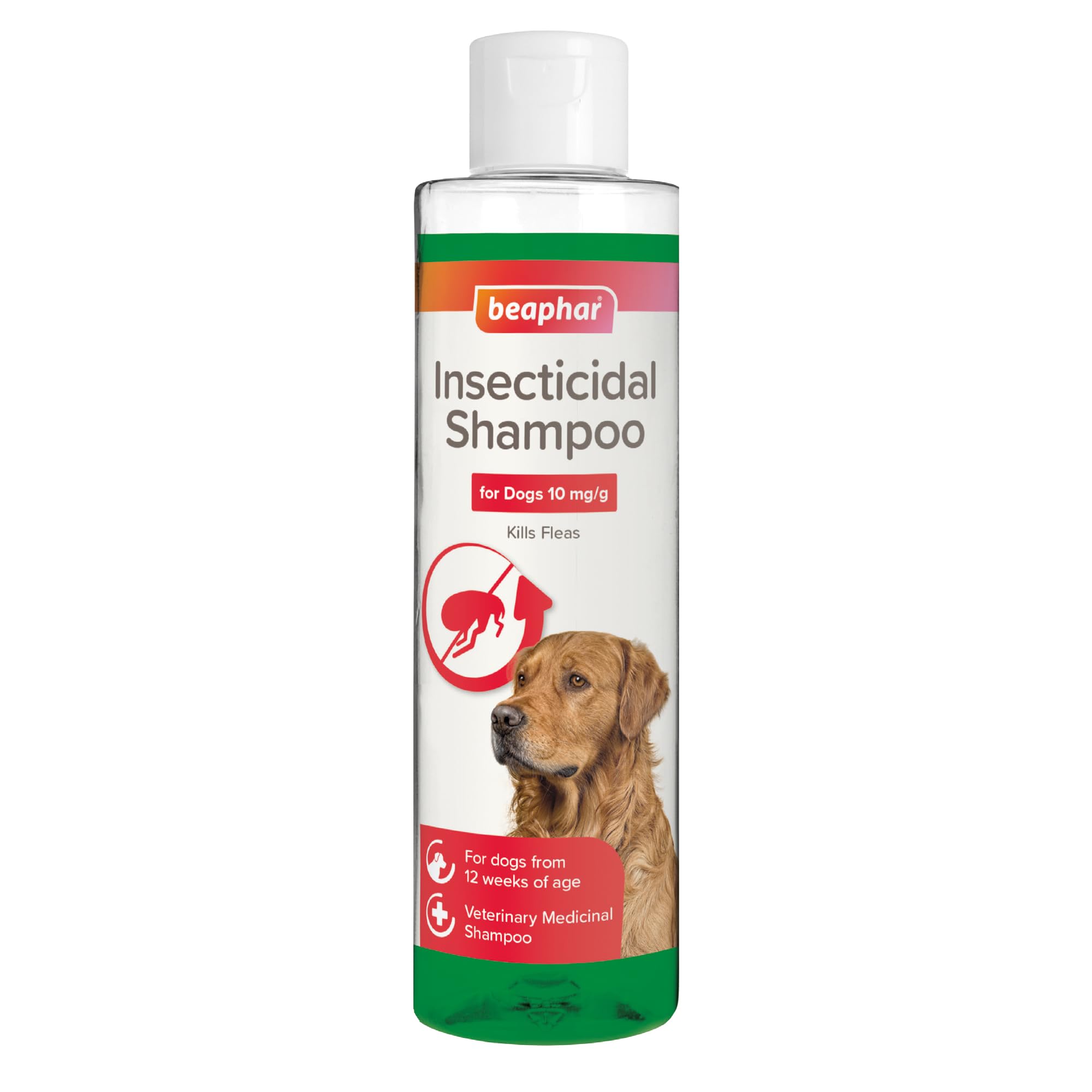 Beaphar Insecticidal Dog Flea Shampoo 250ml Kills Fleas Prevents Re-Infestation