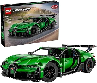 LEGO Technic Yeşil Bugatti Chiron Pur Sport Hiper Araba 42241-9 Yaş ve Üzeri Çocuklar İçin Yaratıcı Oyuncak Yapım Seti (771 Parça)