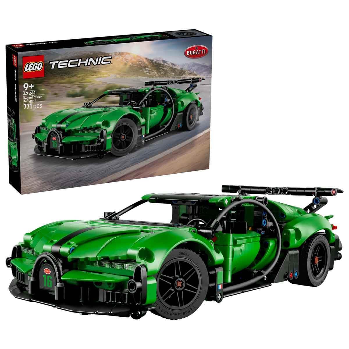 LEGO Technic Yeşil Bugatti Chiron Pur Sport Hiper Araba 42241-9 Yaş ve Üzeri Çocuklar İçin Yaratıcı Oyuncak Yapım Seti (771 Parça)