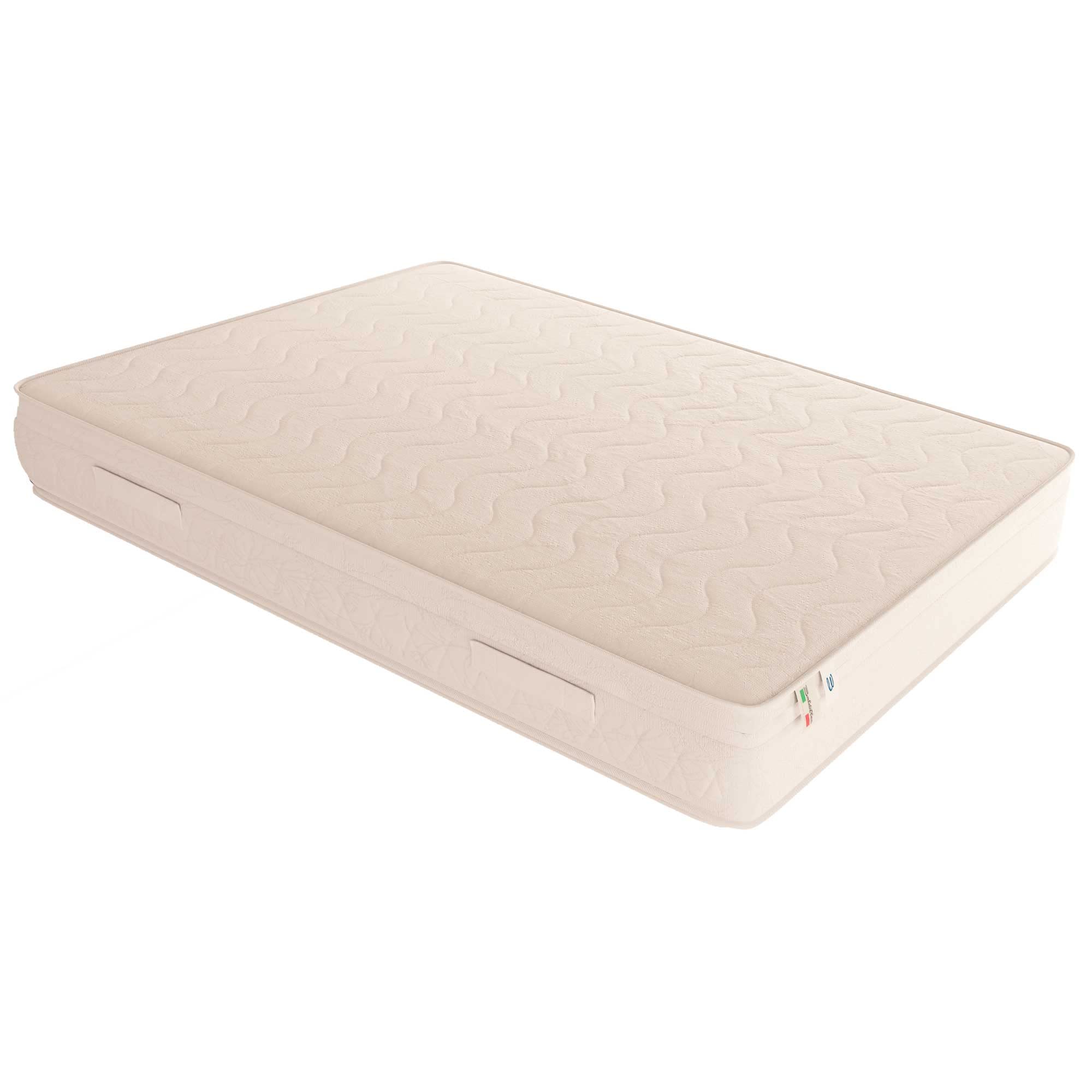 Baldiflex Emporio Amazonia Top Materasso, con Rivestimento Anallergico e Antiacaro, per Letto Singolo, in Memory Foam da 4 cm e waterfoam da 17 cm, Poliuretano, 80x190x23 cm
