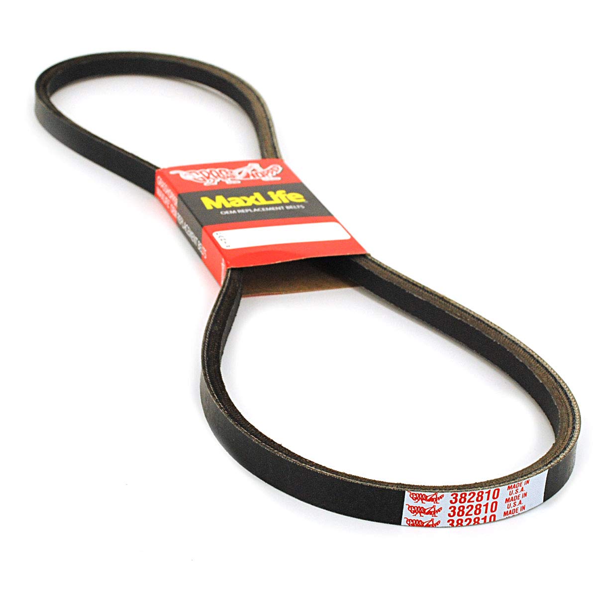 Grasshopper Lawn Mower MaxLife Belt, Designed to Specific Material, Dimensions, Shape, Construction and Pliability Standards That Ensure Superior Performance and Long Life, OEM Replacement Part 382810