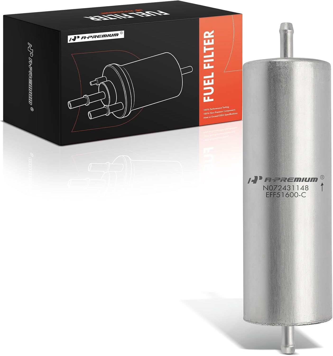 A-Premium Fuel Filter Compatible with BMW 318i 318is 1992-1994, 530i 540i 1994, 740i 740iL 1993-1995, 750iL 1988-1997, 840Ci 1994-1995, 850Ci 1993-1997, 850CSi 1994-1995, 850i 1991-1992