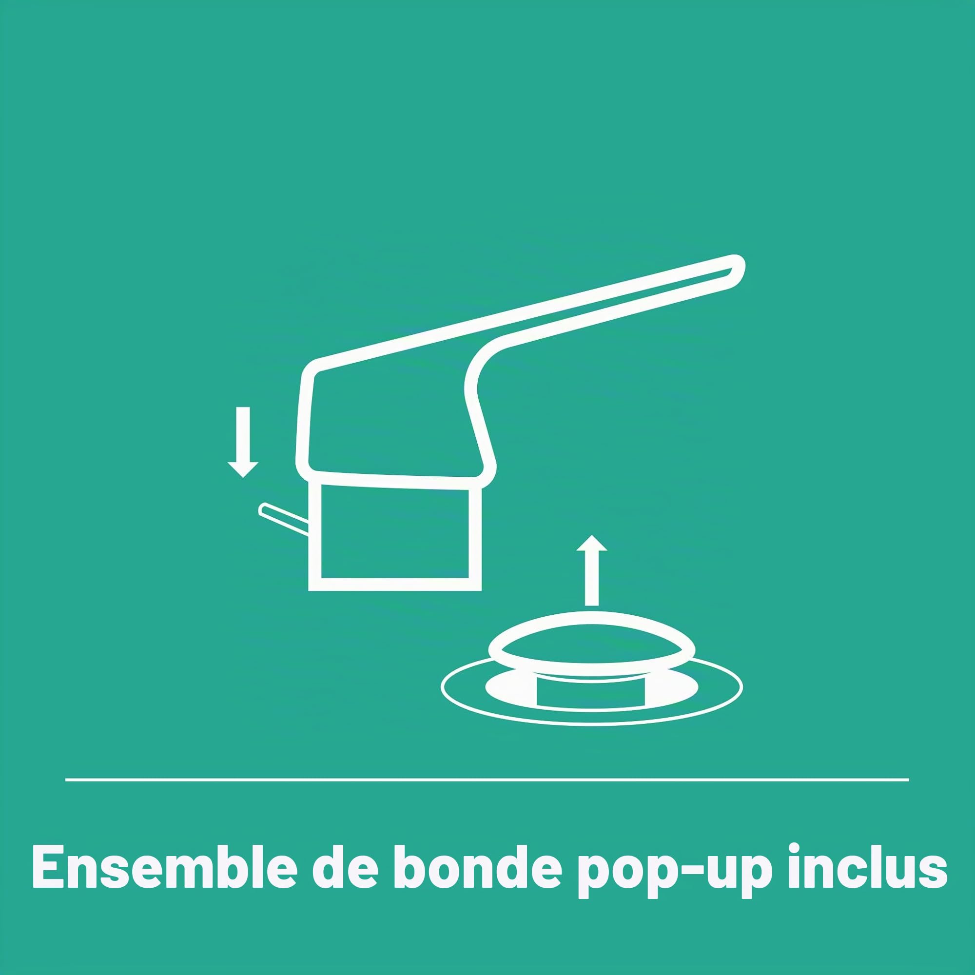 Hansgrohe Rebris S 72513000 Mitigeur de lavabo à économie d'énergie avec bonde de vidage pop-up Chromé