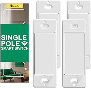 Smart Switch by Martin Jerry | 4 Pack Smart Light Switch Compatible with Alexa and Work with Google Home, 2.4G WiFi Smart ...