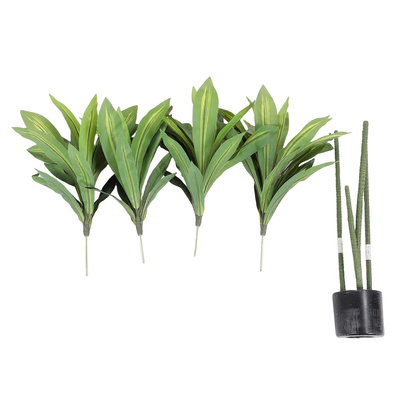Emoshayoga Faux Arbre Dracaena Fragrans Incroyablement Réaliste, Fausse Plante pour la Maison, Le Bureau, Le Salon, 1 unité (120 cm)