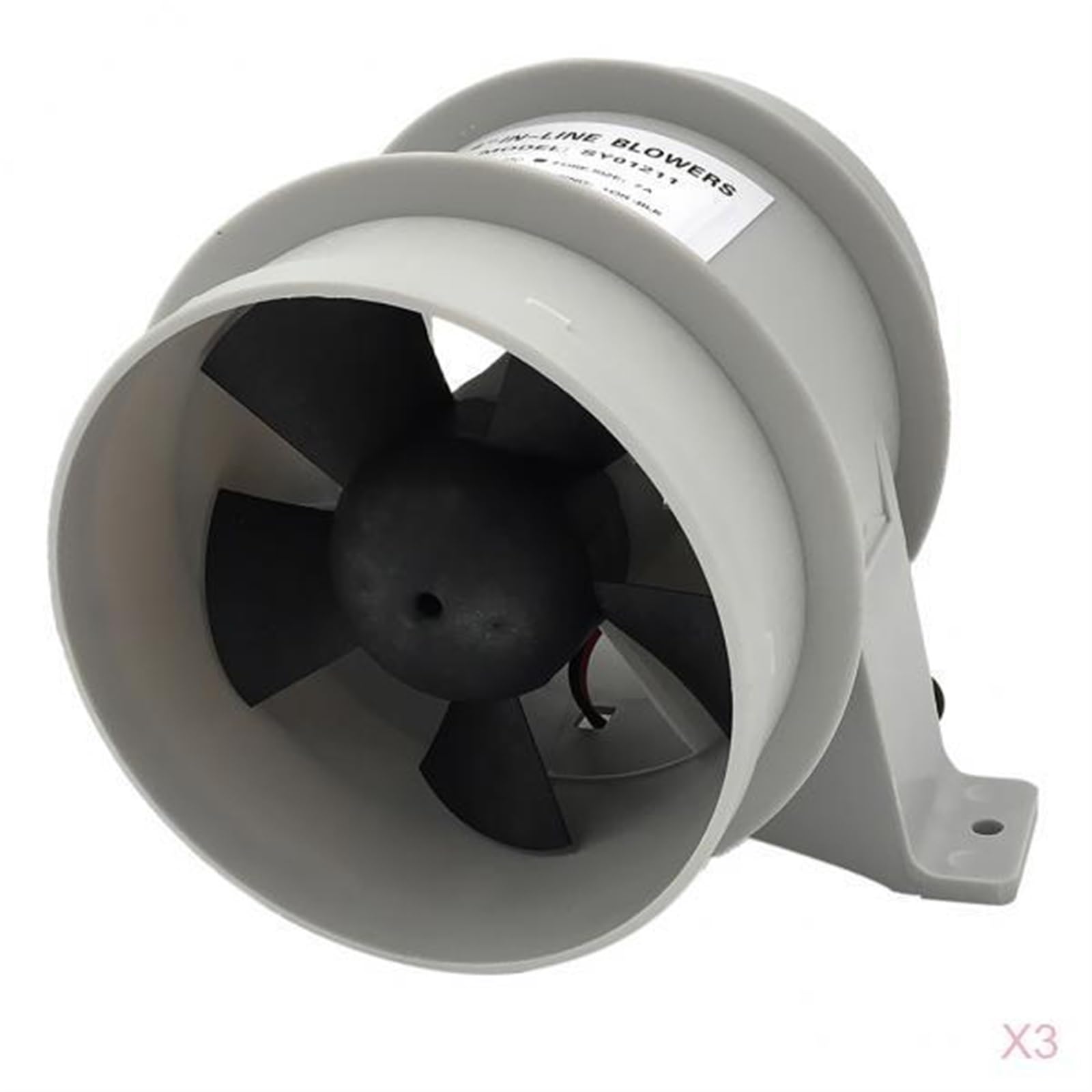 3 X dla Marine Bilge Blower High Air Flow In Line ABS