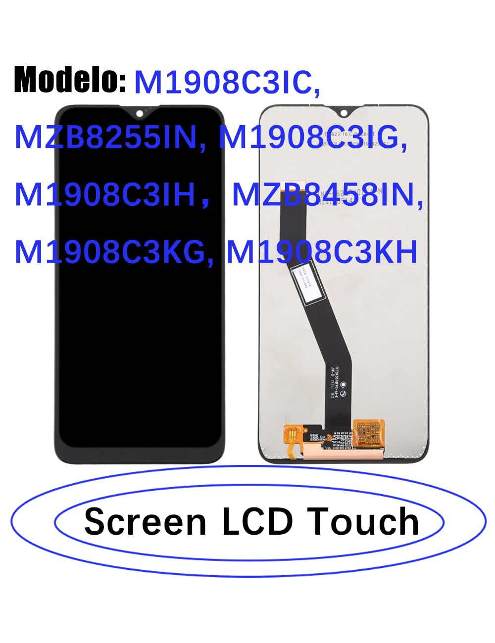 Écran pour Xiaomi Redmi 8 / 8a M1908C3IC MZB8458IN Display Écran LCD de Rechange Assemblée réparation Kit