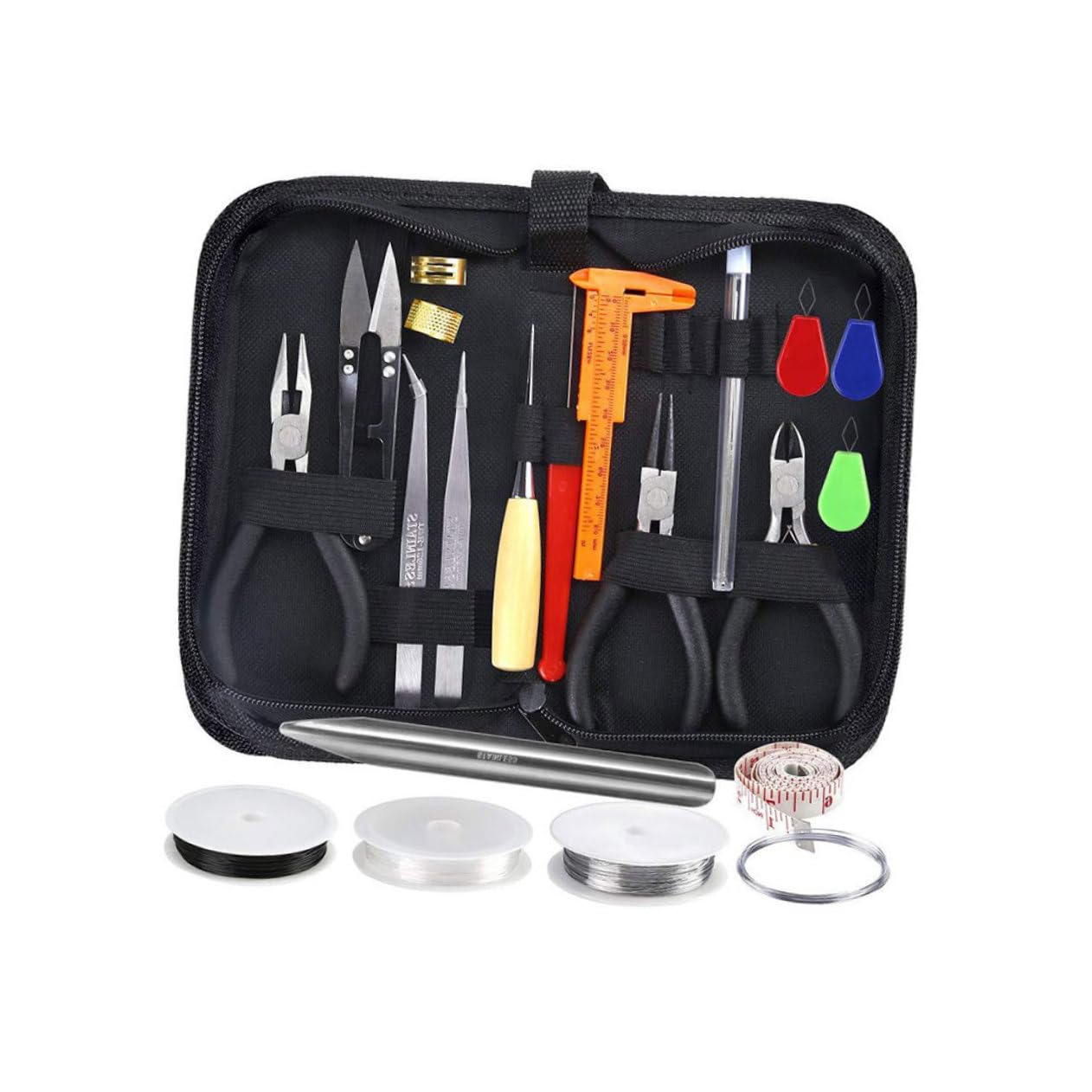EXCEART 27 Piezas Kit de Accesorios de Joyería DIY para Abalorios