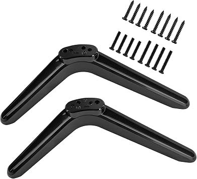Generic TV Stand Tabletop TV Base Pedestal Feet for 32 to 55 inch Replacement Stabilizer Anti Slip Holder Legs for LCD Flat Screen TV