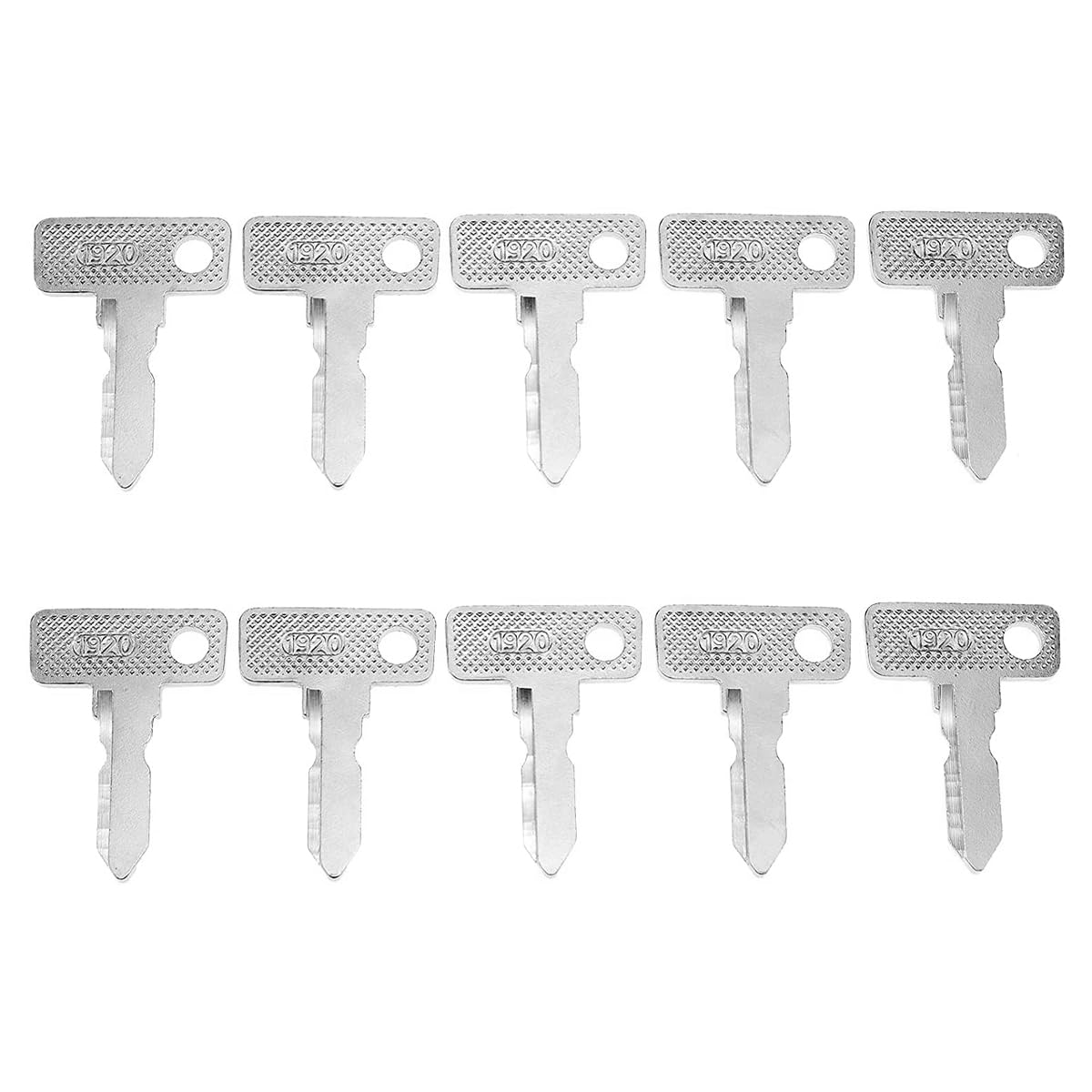 Gurtt 10pcs Start Key 1012505 AM10079 17063G01 Replacement Key Compatible with Club Car DS Precedent Carryall and EZGO Golf Carts