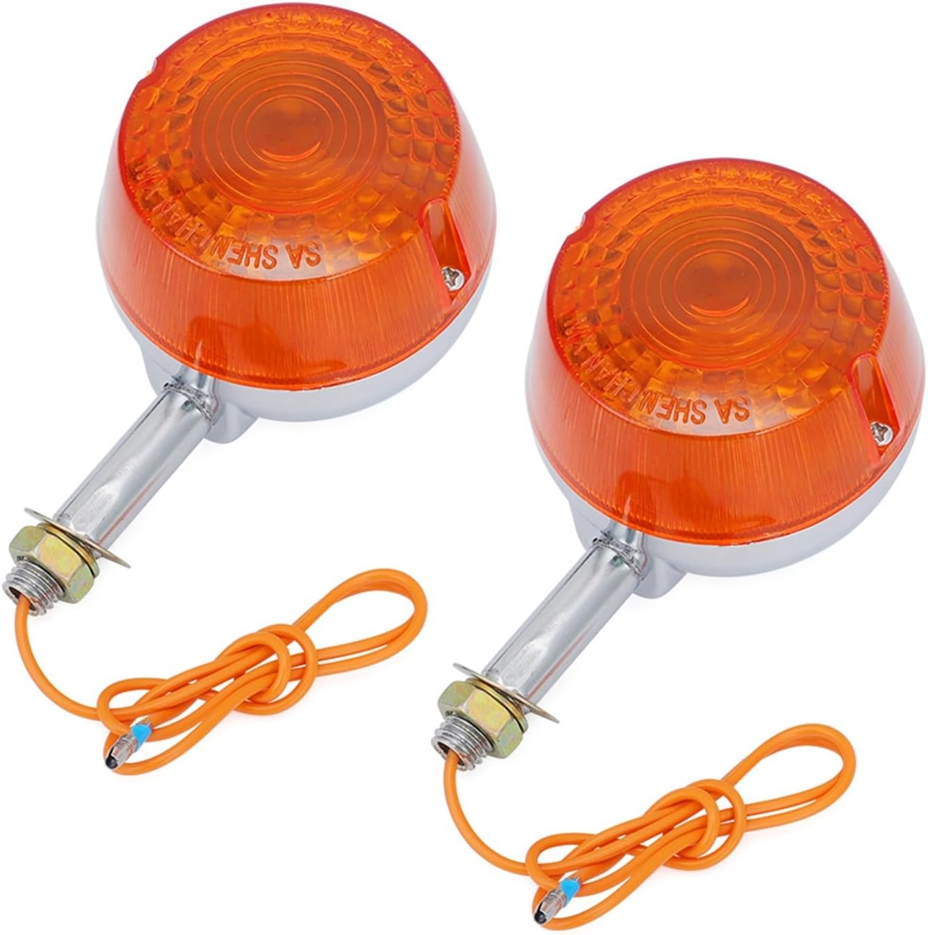 Motorcycle Turn Signal Light For Suzuki FA50 FA50X Shuttle Scooter RV90 RV125 1980-1991 Indicators Flashers Blinkers Amber Lamp(2PCS)