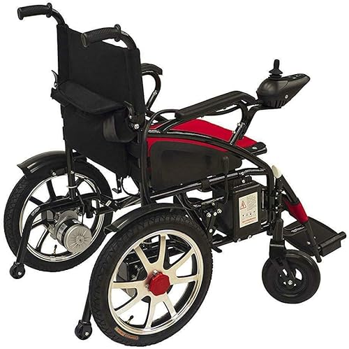 Miniatura 8 de Thrive Mobility Sillas de ruedas eléctricas plegables y de viaje para adultos mayores, silla de ruedas motorizadas (negro, 17 pulgadas de ancho de