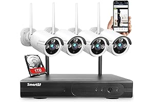 1080P Wireless Security Camera System with 24/7 Recording and 1TB Hard Drive