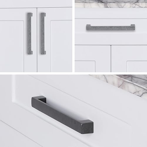 Miniatura 8 de 1 paquete de manijas de metal sólido para gabinetes de cocina de 7.5 pulgadas  Paquete de 1 unidad de manijas de metal sólido para cajones de