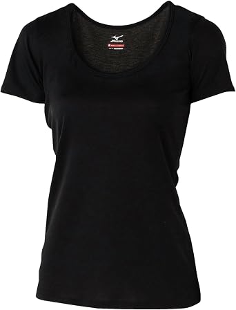 C2JAC813 Womens Premium Hot Inner Breath Thermo Thin Round Neck Short Sleeve Shirt