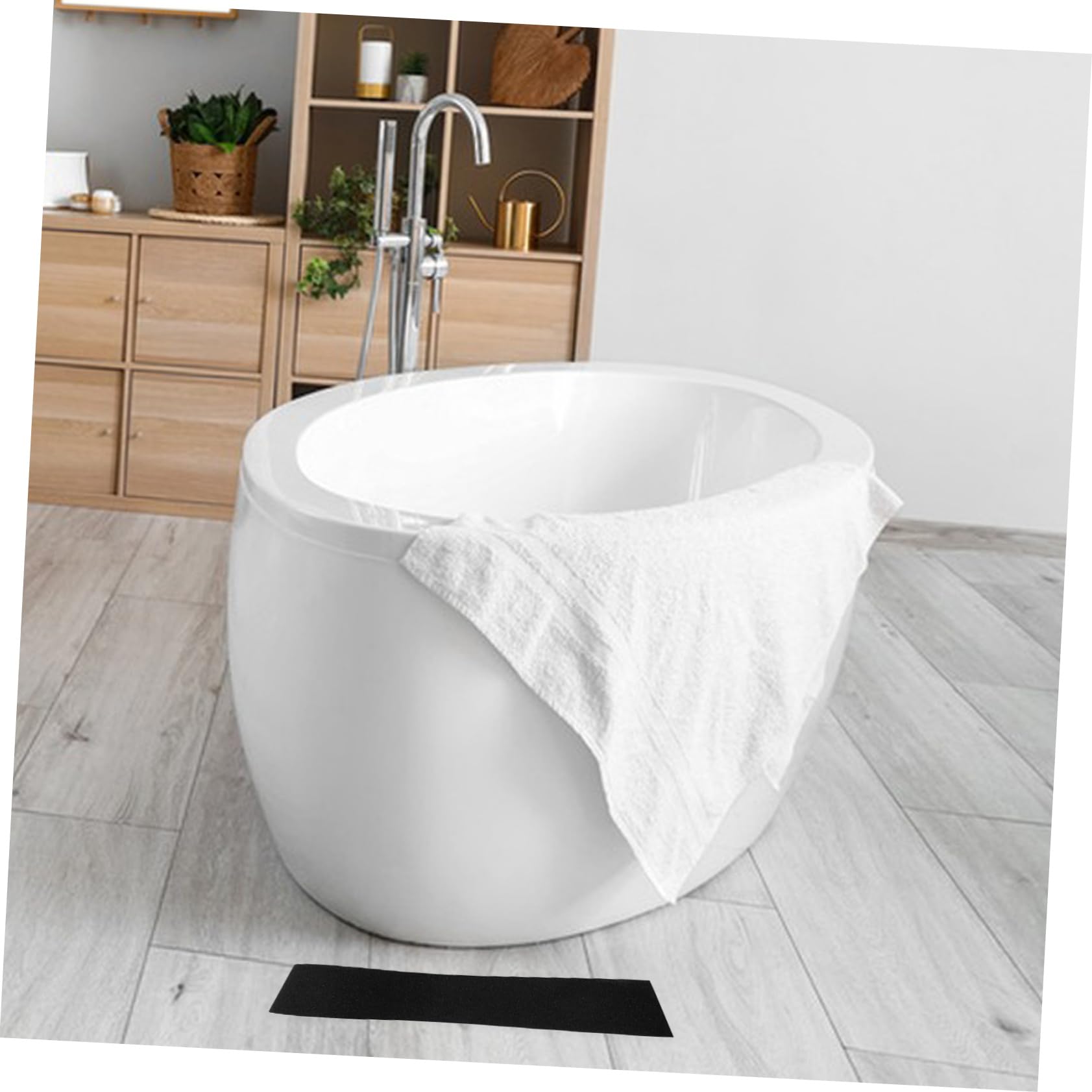 Nastro Antiscivolo per Gradini Nero in Pvc 1 Rotolo 10 M | Striscia Adesiva Forte Tenuta, Resistente All’usura, per Pavimenti e Scale Interne