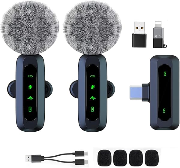 Microfono Lavalier Wireless J3 per Registrazione e Streaming