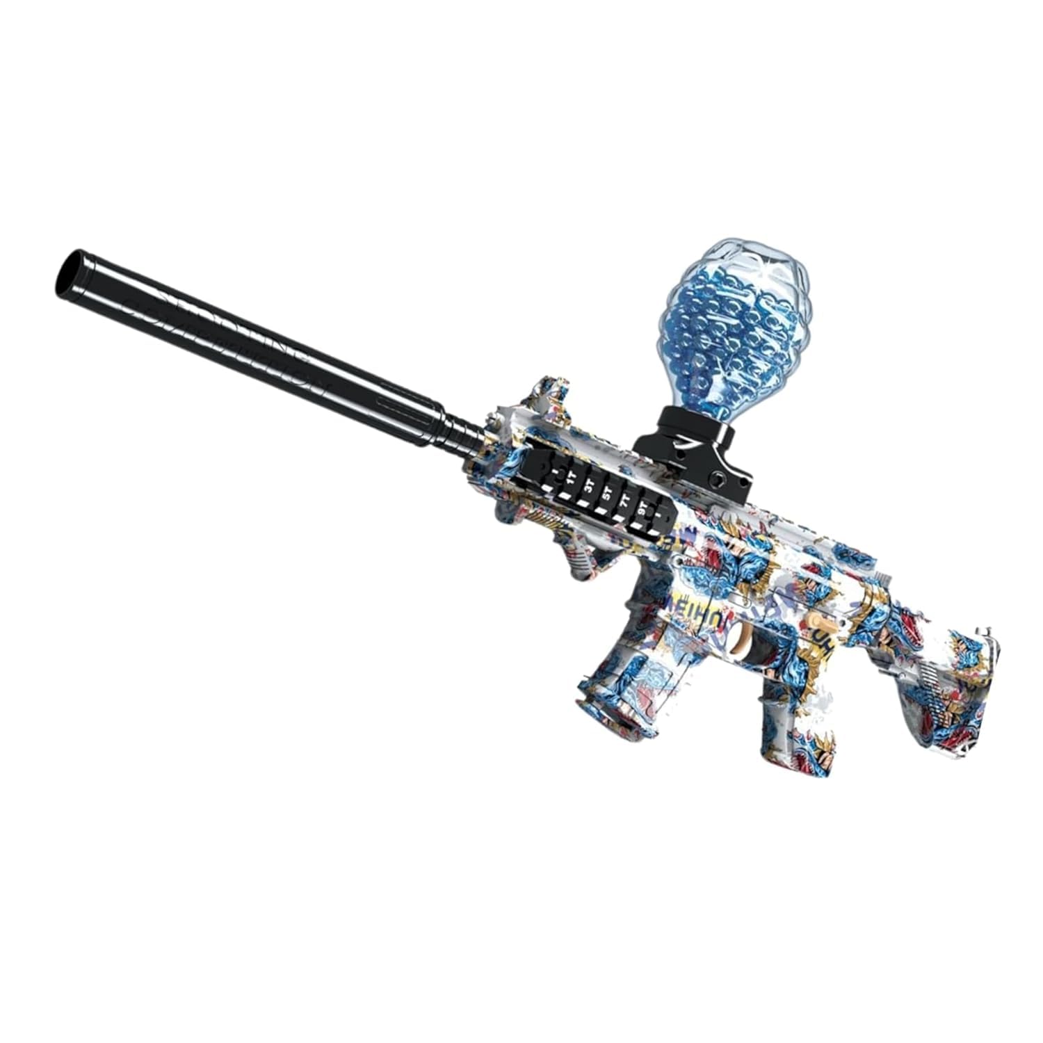 Trocshop Automatic Gel Blaster Gun |10K Gel Balls | for Adults Electric Operated Gun High Speed Upto 50 Feet Range |Rechargeable|Safe & Durable Outdoor Shooting Game| Multicolor