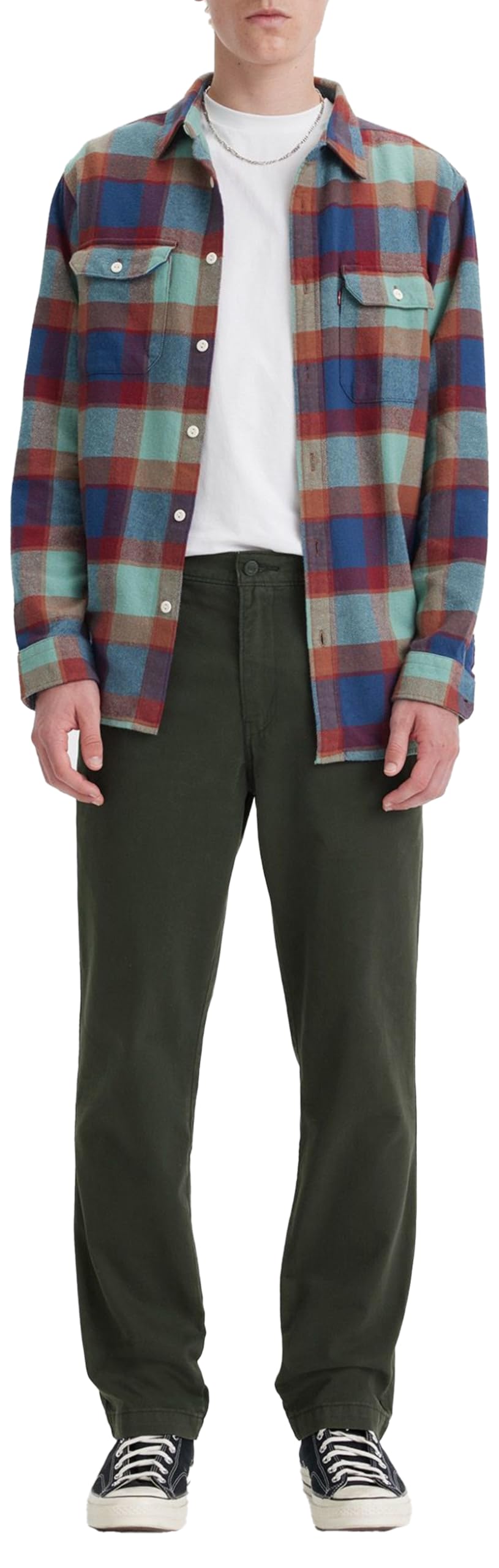 Levi's Men's XX Chino Authentic Straight Trousers, Pirate Black Soft Gd, 31 W/34 L