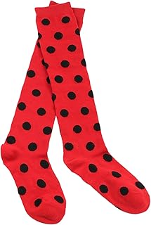 Wdbild Calcetines largos de tubo largo para baile y cosplay, accesorios de fiesta de 7 a 12 años, rosso, 5