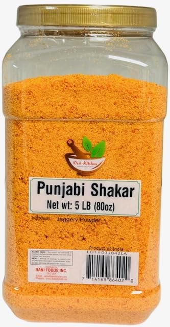 Desi Kitchen Jaggery Powder (Punjabi Shakkar) - 5 lbs (80 oz)