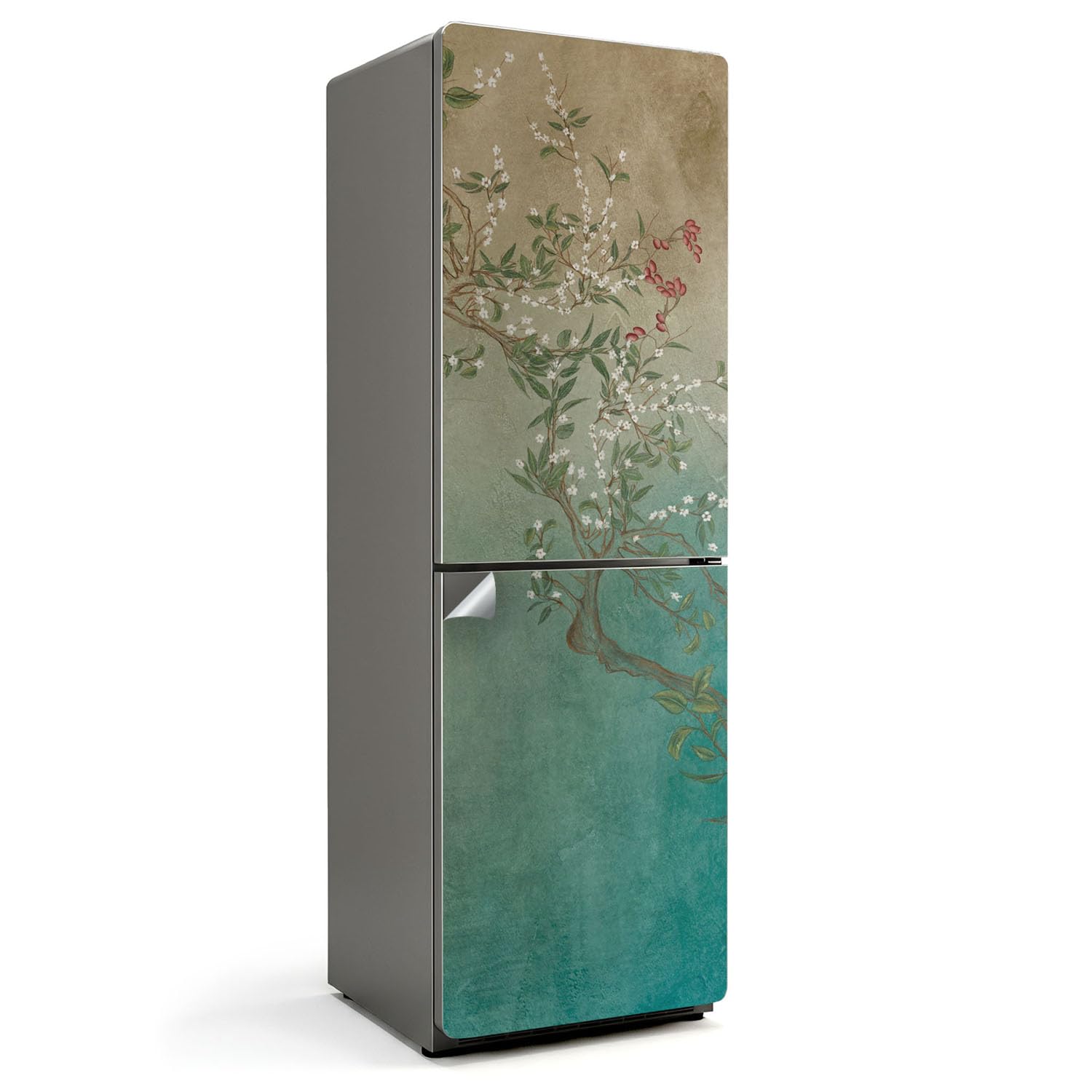 Décoration protection contre les dégâts du frigo sticker floral