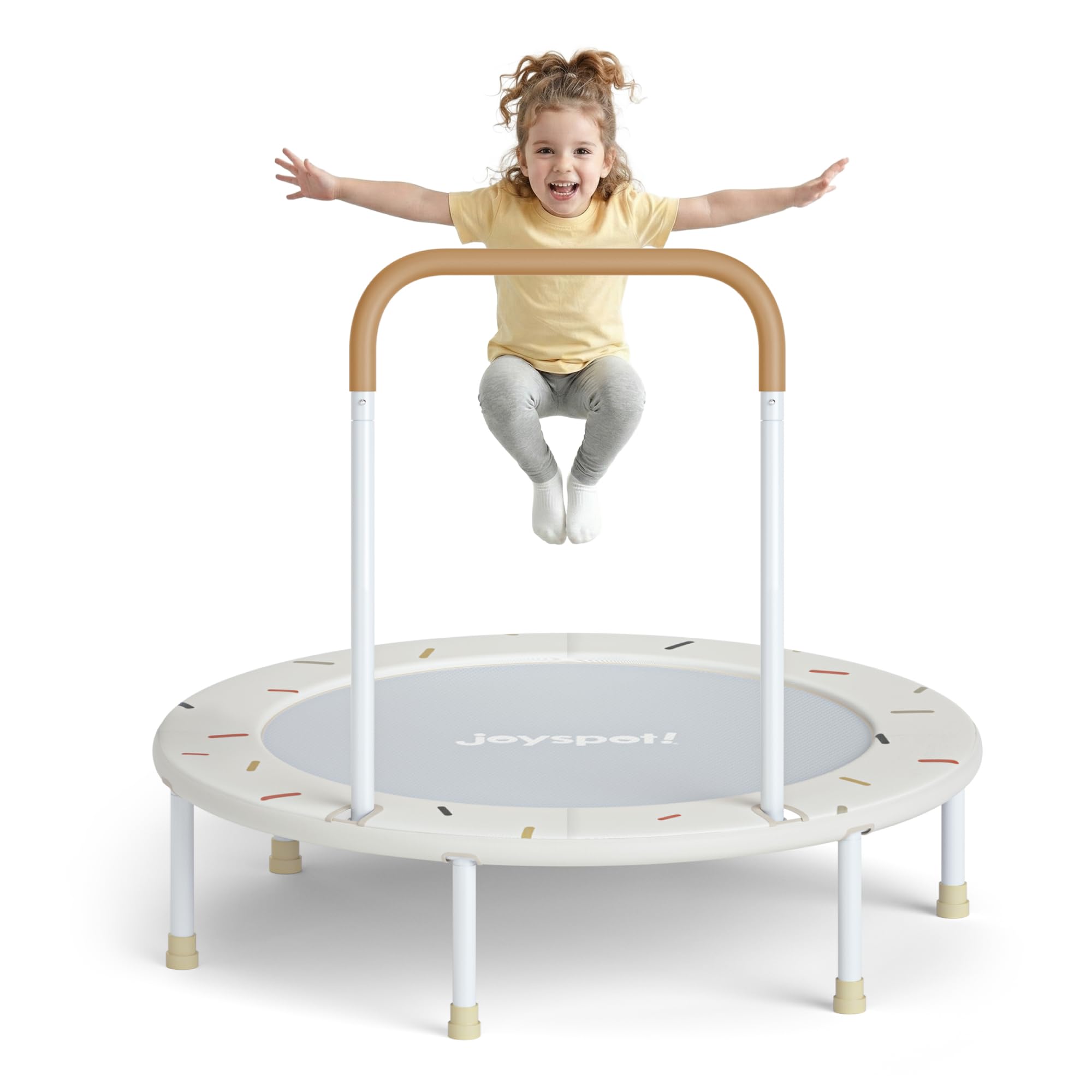 36-Inch Toddler Trampoline with Foam Handle, 3FT Foldable Mini Rebounder