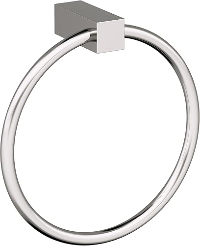 Vista 122 de Amerock BH3608226 Toallero cromado Toallero de 6-1/2 pulgadas (6.496 in) de longitud Monumento Toallero de mano para pared de baño Soporte