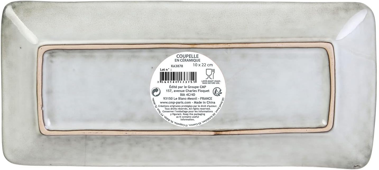 BANDEJA- PLATO ARENA 10x22 CM