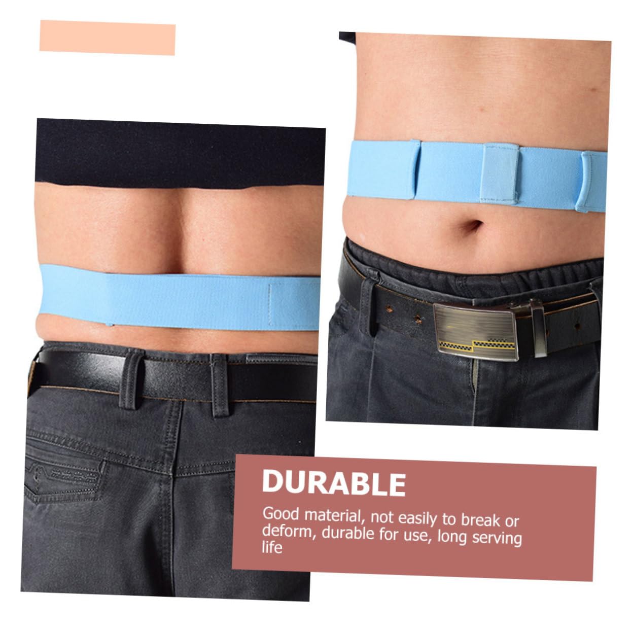 Mobestech 4 Pièces tube de péritonéale ceinture abdominale ceinturon confort respirant Fournitures de soins infirmiers tuyau de drainage support ceinture de tuyau