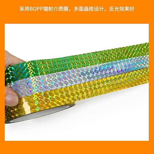 SICCOMA Fita Holográfica Refletiva Autoadesiva Fita Gold Prism Fita Holográfica Refletiva para Mante