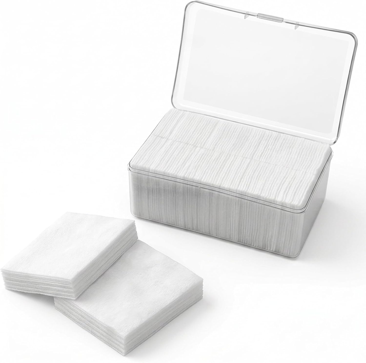 1100 Pcs Thin Square Cotton Pads for Face Cotton Rounds