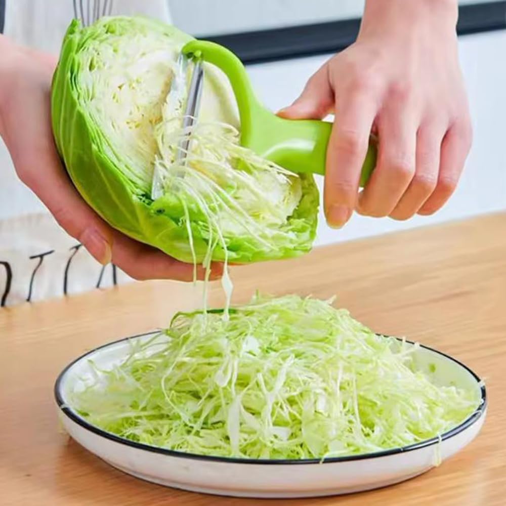 1pcs Veggie Cabbage Graters Wide Mouth Stainless Steel Cabbage Shredder Cutting Tools Gadget for Fruit Grater,11.3 * 17.7cm image 2