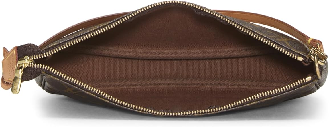 Pre-Loved Monogram Canvas Pochette Accessoires, Brown
