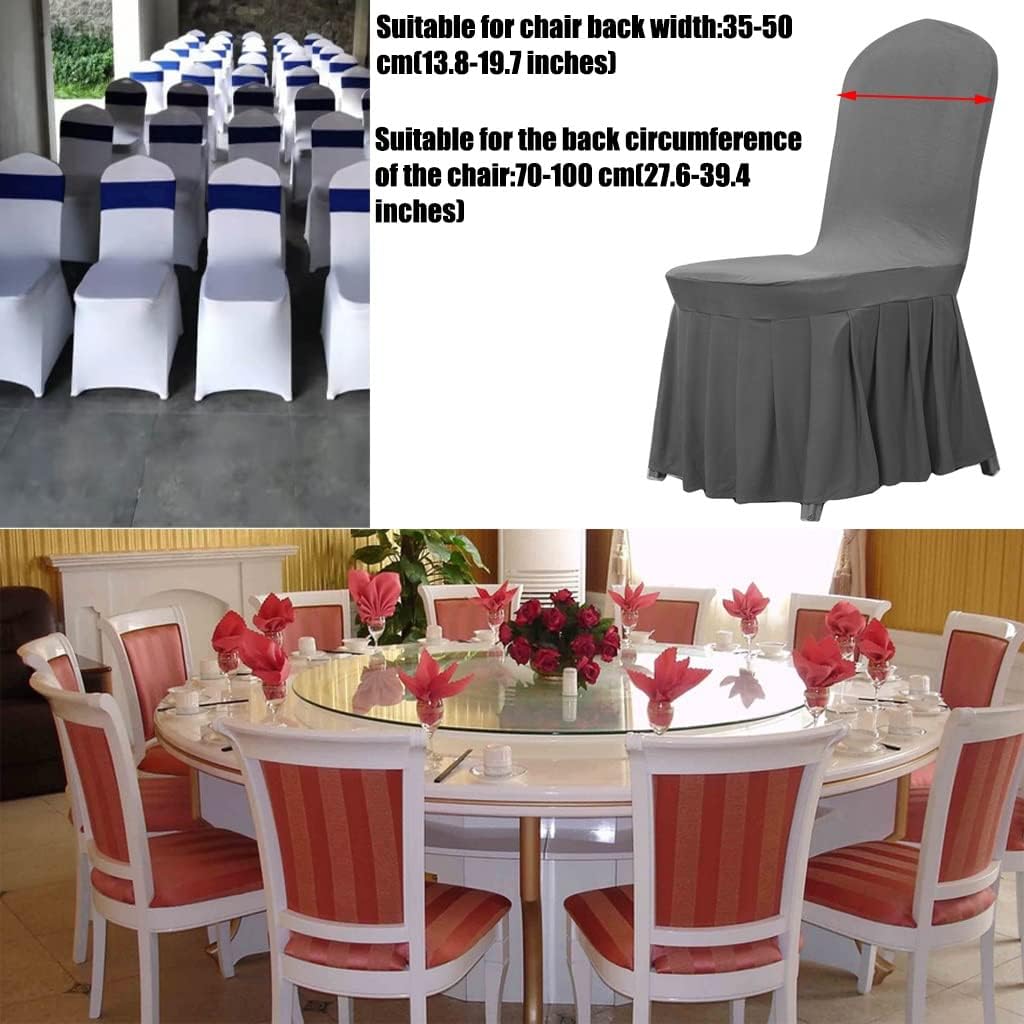 Chair Frames for Weddings, 10-50 Pieces Classical Art Flower Mesh Gauze Decoration Chair Sashes Birthday Party Strap with Heart Shape Buckle (Color : A Size :30) (D*30)