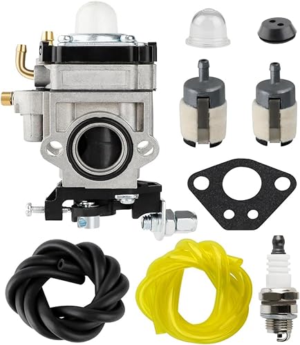 Carburetor for Craftsman CM46BT CMXGAAH46BT Husqvarna 145BT 155BT 46cc Blower Earthquake 2 Cycle Weed Eater Tiller Mini Pocket Bikes ATVs Quads Parts 43cc 49cc 52cc 50cc 46cc 47cc Carb.