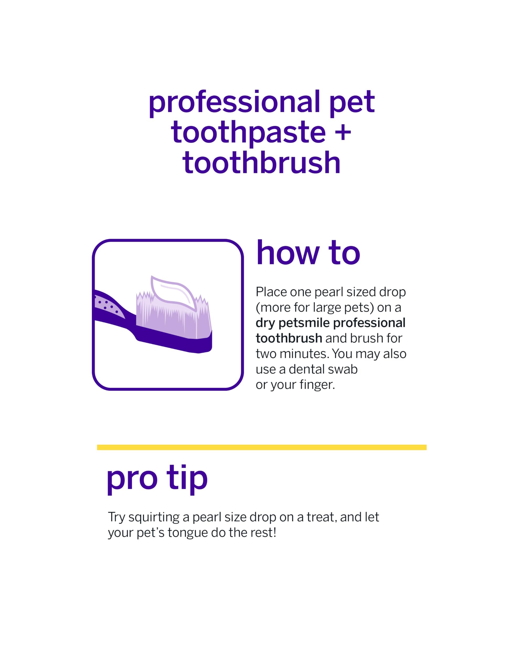 Petsmile Professional Pet Teeth Brushing Kit for Cats & Dogs - Only VOHC Accepted Toothpaste & Patented Toothbrush - Proven to Control Plaque & Tartar Calprox Formula (London Broil, 2.5 Oz)
