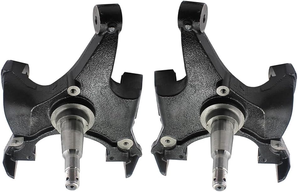 2" Inch Drop Spindles Steering Knuckle Suspension Lowering Kit for 1988-1998 Chevy Silverado C1500 C2500 GMC Sierra Yukon 2WD Truck SUV