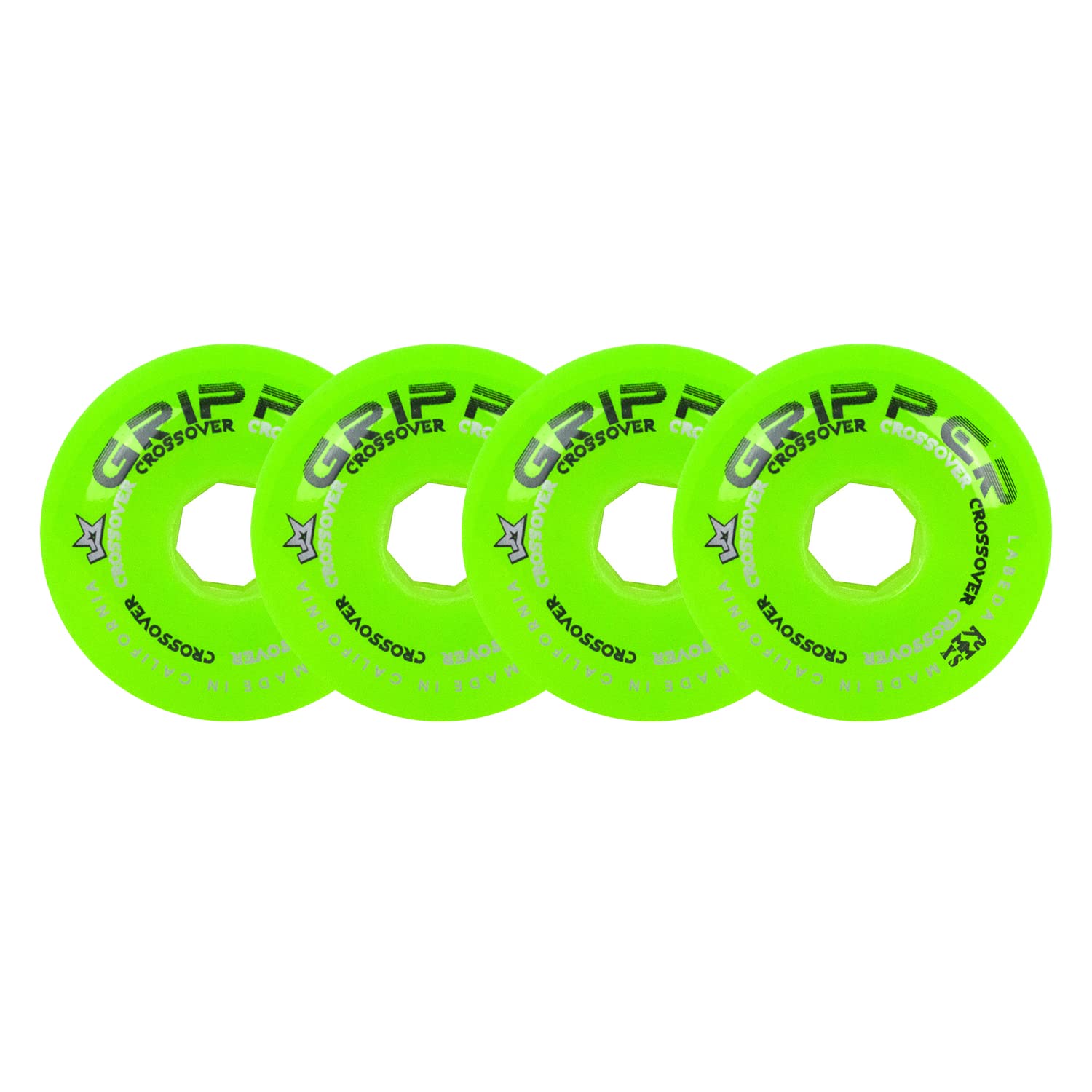 Labeda Roller Hockey Wheels Gripper Crossover Set of 4 - Choose Color/Size