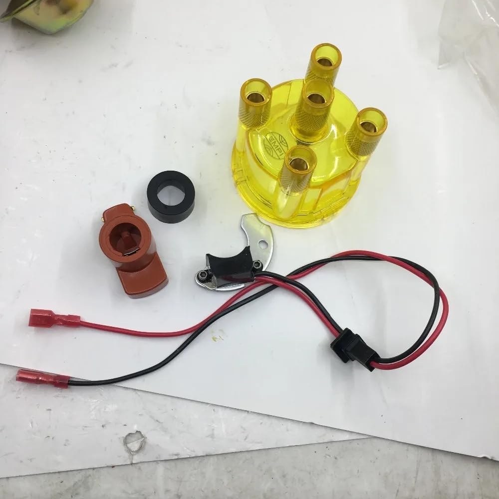 YL New electrical Electronic Ignition kit JFU4 with Distributor yellow Cap & Rotor For Ford Pinto for bosch distributor